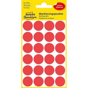 Avery Zweckform 3004 rot Markierungspunkte Ø 18mm – Böttcher AG
