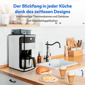 Produktbild für Kaffeemaschine MEDION MD 19911, mit Thermoskanne