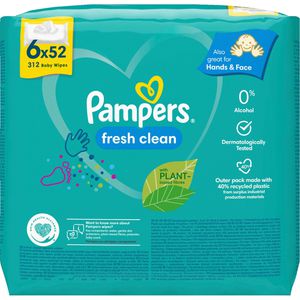 Produktbild für Feuchttücher Pampers Fresh Clean, 312 Tücher