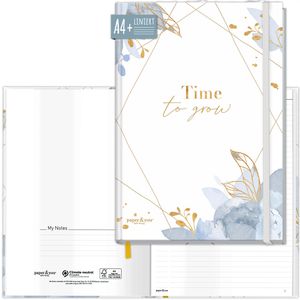 Notizbuch paper&you Time to Grow, 7150-2, weiß, A4+