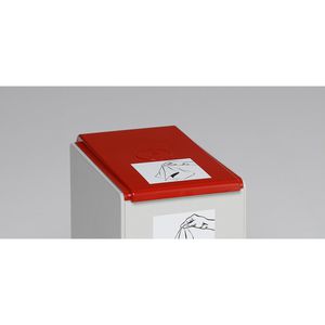 Produktbild für Scharnierdeckel VAR rot
