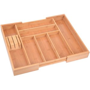 Produktbild für Besteckkasten Gräwe 243, braun, aus Bambus