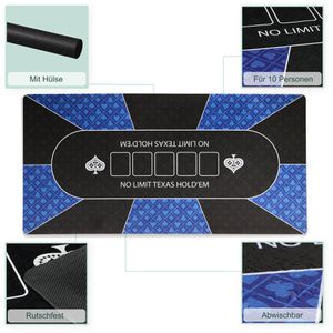 Produktbild für Pokermatte Relaxdays 10049981, 120 x 60 cm