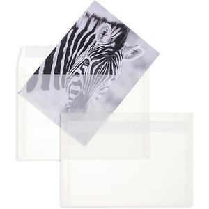 Produktbild für Briefumschläge Blanke weiß/transparent, C5