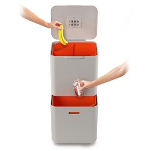 Produktbild für Mülleimer JosephJoseph Totem Max 60 L, stein