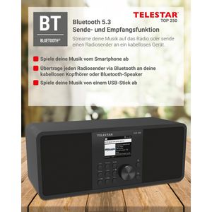 Produktbild für Radio Telestar Top 250 DAB+