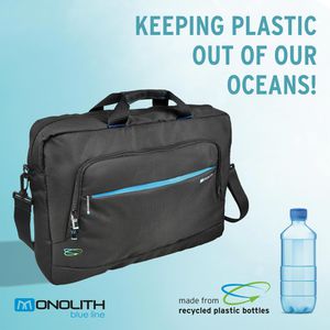 Produktbild für Laptoptasche Monolith Blue Line, 3316, schwarz