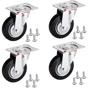 Produktbild für Möbelrolle SO-TECH 137644, mit Anschraubplatte, 4 Stück