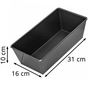 Produktbild für Backform Zenker Black Metallic 6519, Brotbackform, aus Stahl