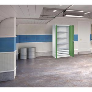 Produktbild für Werkzeugschrank CP-Möbel 8921-503, aus Metall, grau / grün