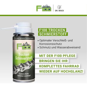 Produktbild für Fahrrad-Kettenöl Dr.Wack F100 Trocken Schmierstoff