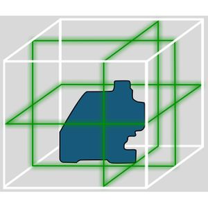 Produktbild für Kreuzlinienlaser Bosch GLL 12V-100-33 CG, 3 x 360°