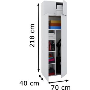 Produktbild für Mehrzweckschrank VCM Vandol 912200, weiß