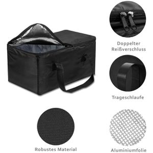 Produktbild für Kühltasche achilles AD254 Kühleinsatz, schwarz, faltbar