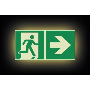 Produktbild für Hinweisschild Abtec ISO 7010 E002+E005 Aluminium