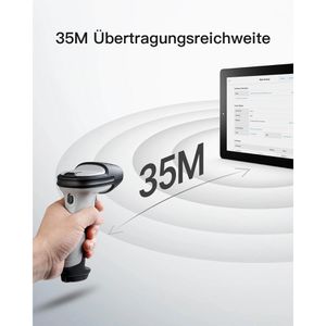 Produktbild für Barcode-Scanner Inateck BCST-72_gray, kabellos