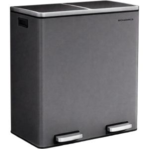 Produktbild für Mülleimer Songmics LTB060G01, schiefergrau