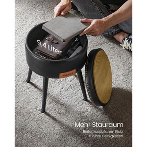 Produktbild für Sitzhocker Vasagle EKHO, LOM005B01, mit Stauraum, bis 150 kg