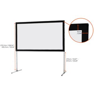 Produktbild für Beamer-Leinwand Celexon Faltrahmen Mobil Expert