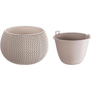 Produktbild für Übertopf Prosperplast Splofy Bowl, mocca, Ø 29 x 19 cm