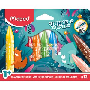 Wachsmalstifte Maped Jungle Fever Jumbo 861400