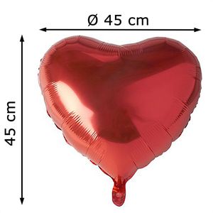 Produktbild für Luftballons Papstar 86802 Heart, rot