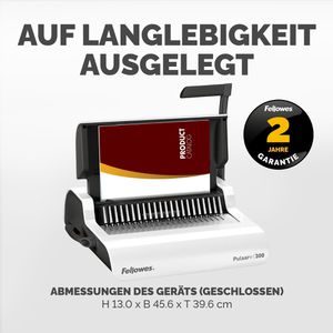 Produktbild für Bindegerät Fellowes Pulsar+ 300, A4, manuell