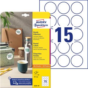 Universaletiketten Zweckform 6225-10, weiß