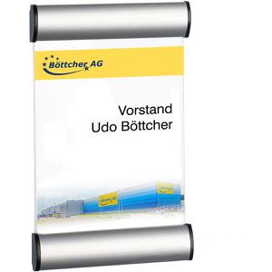 Produktbild für Türschild Böttcher-AG Premium, A5, silber