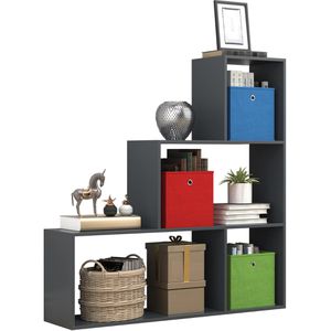 Produktbild für Bücherregal VCM Dubila M, 919175, anthrazit