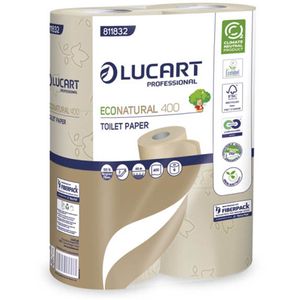 Produktbild für Toilettenpapier Lucart EcoNatural 400, 811832
