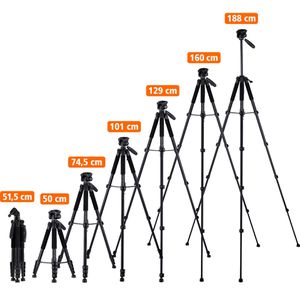 Produktbild für Stativ Rollei Compact Traveler Star S4, Höhe bis 188 cm