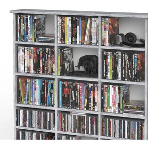 Produktbild für CD-Regal Vicco Jukebox, beton grau