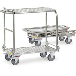 Produktbild für Tischwagen Fetra 91180, ESD, Aluminium, klappbar