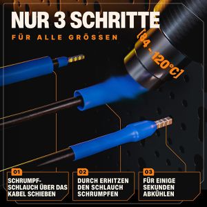 Produktbild für Schrumpfschlauch BAURIX Box hst-850, aus Polyolefin, im Set