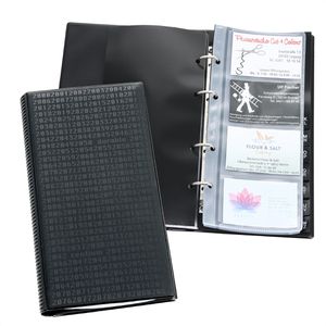 Visitenkartenmappe Durable 240301 Visifix Centium, schwarz, A5