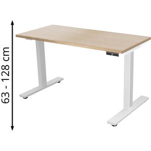 Schreibtisch Bisley E-WonderTech, eiche / weiß