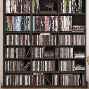 Produktbild für CD-Regal Vicco Jukebox, schwarz