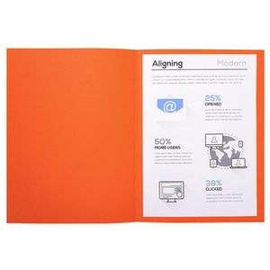 Produktbild für Aktendeckel Exacompta Forever Foldyne A4, orange