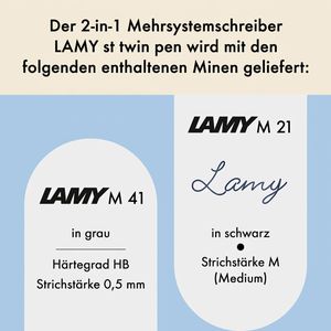 Produktbild für Multifunktionsstift Lamy cp1 twin pen, 2-in-1, mattschwarz