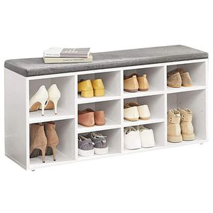 Produktbild für Schuhbank Vasagle LHS10WT, weiß, aus Holz