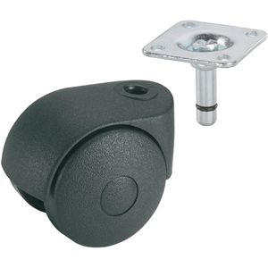 Produktbild für Möbelrolle Dörner+Helmer 761100, mit Anschraubplatte