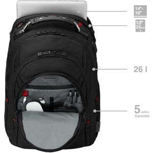 Produktbild für Laptop-Rucksack Wenger Ibex Ballistic Deluxe, 606493, schwarz