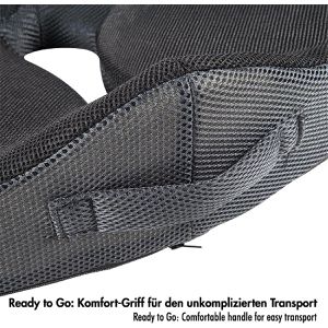 Produktbild für Orthopädisches-Sitzkissen LogiLink EO0088, schwarz