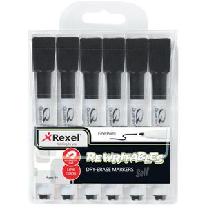 Whiteboardmarker Rexel Mini-Marker, schwarz
