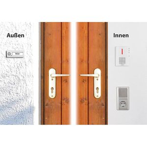 Produktbild für Türklingel Böttcher-AG weiß, drahtlos, Funk Set
