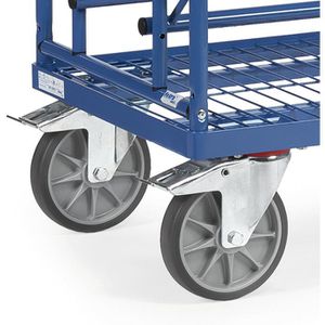 Produktbild für Reifenwagen Fetra 4596, aus Metall, blau, für 12 Reifen