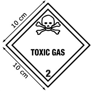 Produktbild für Gefahrgutaufkleber Boxlab Gefahrzettel, Klasse 2.3