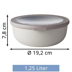 Produktbild für Frischhaltedose Mepal Cirqula rund, aus Kunststoff