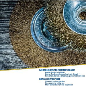 Produktbild für Drahtbürste S&amp;R 135.002.007, gewellt, 7-teiliges Set